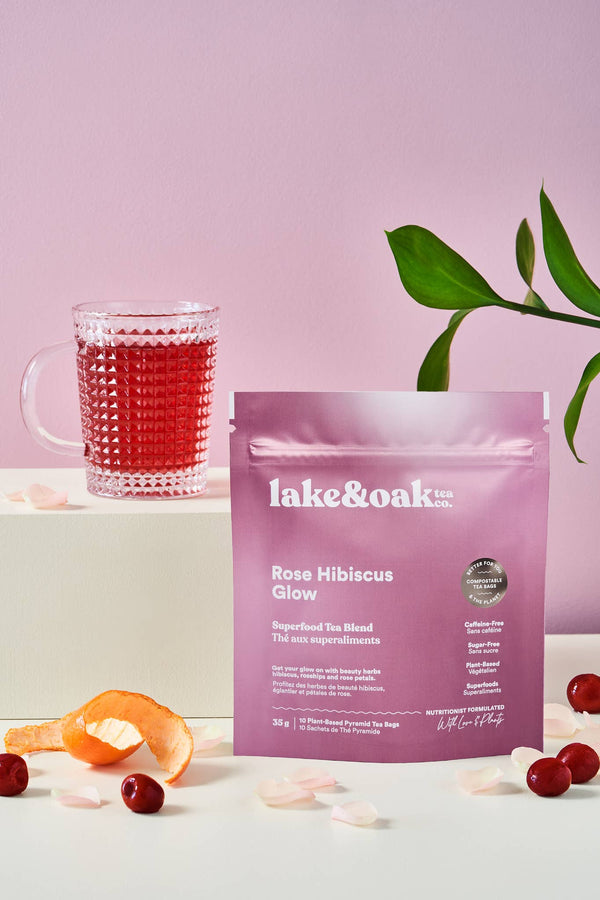 Rose Hibiscus Glow - Superfood Tea Blend