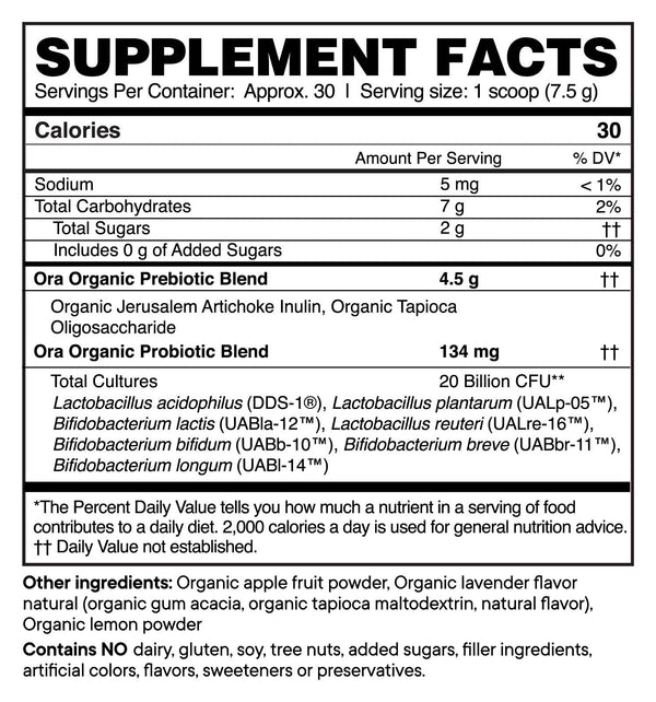 "Trust Your Gut" Probiotic & Prebiotic Powder - (Lavender Lemonade)