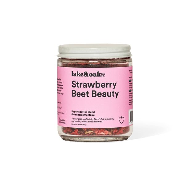 Strawberry Beet Beauty- Superfood Tea Blend - Lake & Oake Tea | herbOrder