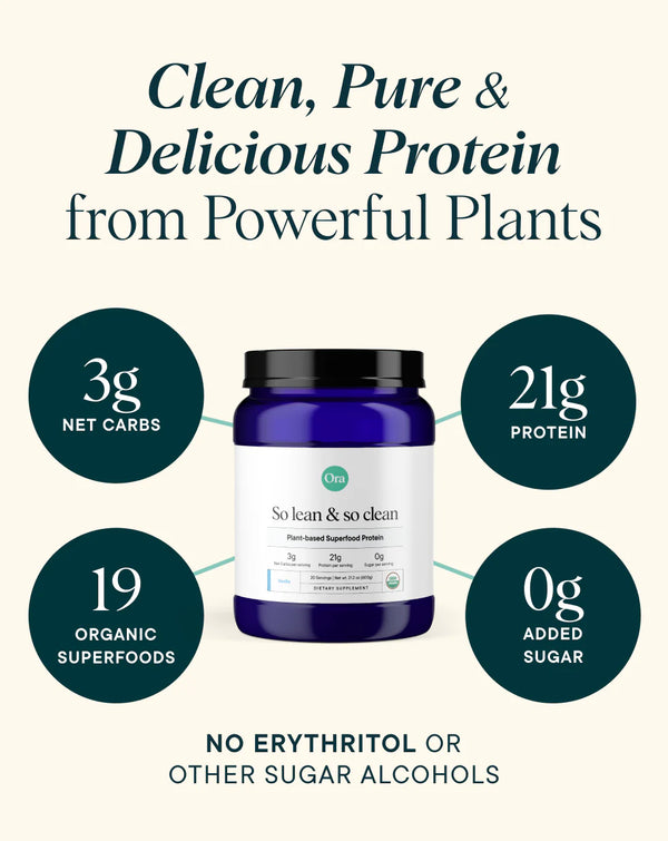 "So Lean & So Clean" Plant-Based Protein Powder (Vanilla)
